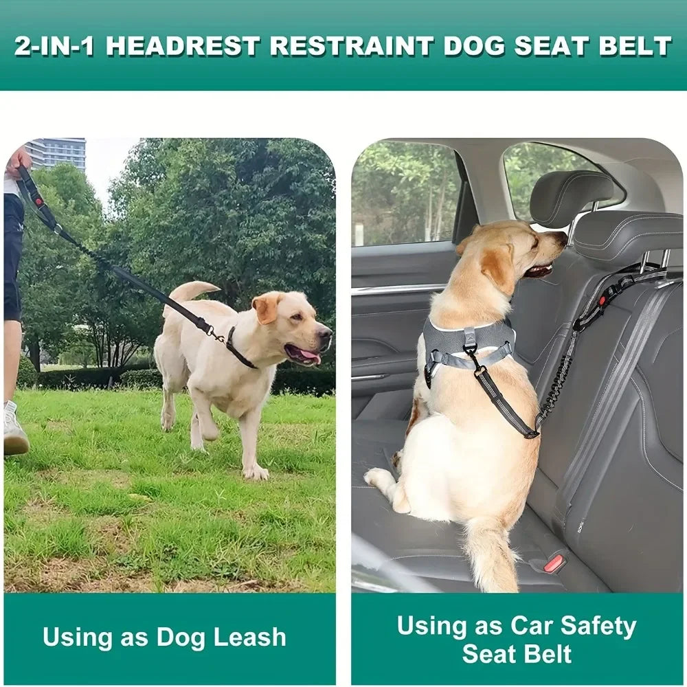 SafeRide Adjustable Dog Seat Belt