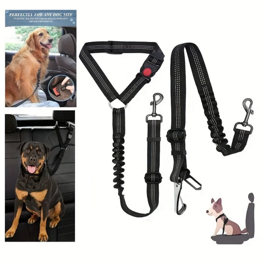 SafeRide Adjustable Dog Seat Belt